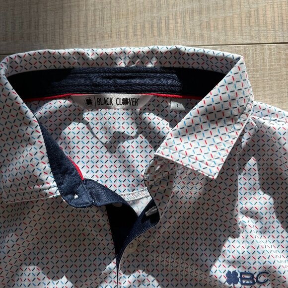 Black Clover Polo Men's Large - Picture 1 of 4
